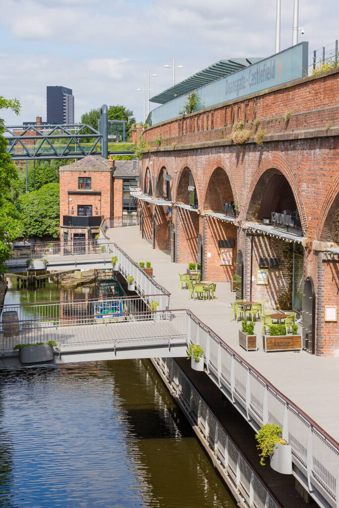 Deansgate Locks boardwalk