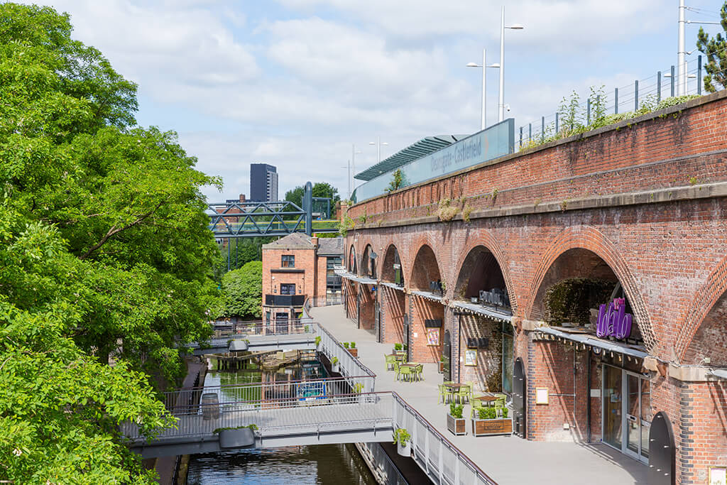 Deansgate Locks boardwalk